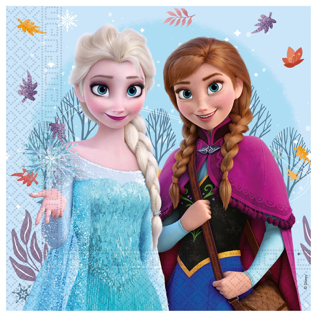 Set 20 Servetele Hartie 33x33cm Frozen Idyllic Wonder