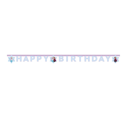 Banner Petrecere Happy Birthday Litere Frozen Idyllic Wonder