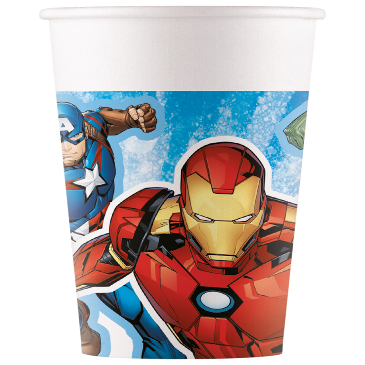 Set 8 Pahare Petrecere Carton 200ml Avengers Evergreen