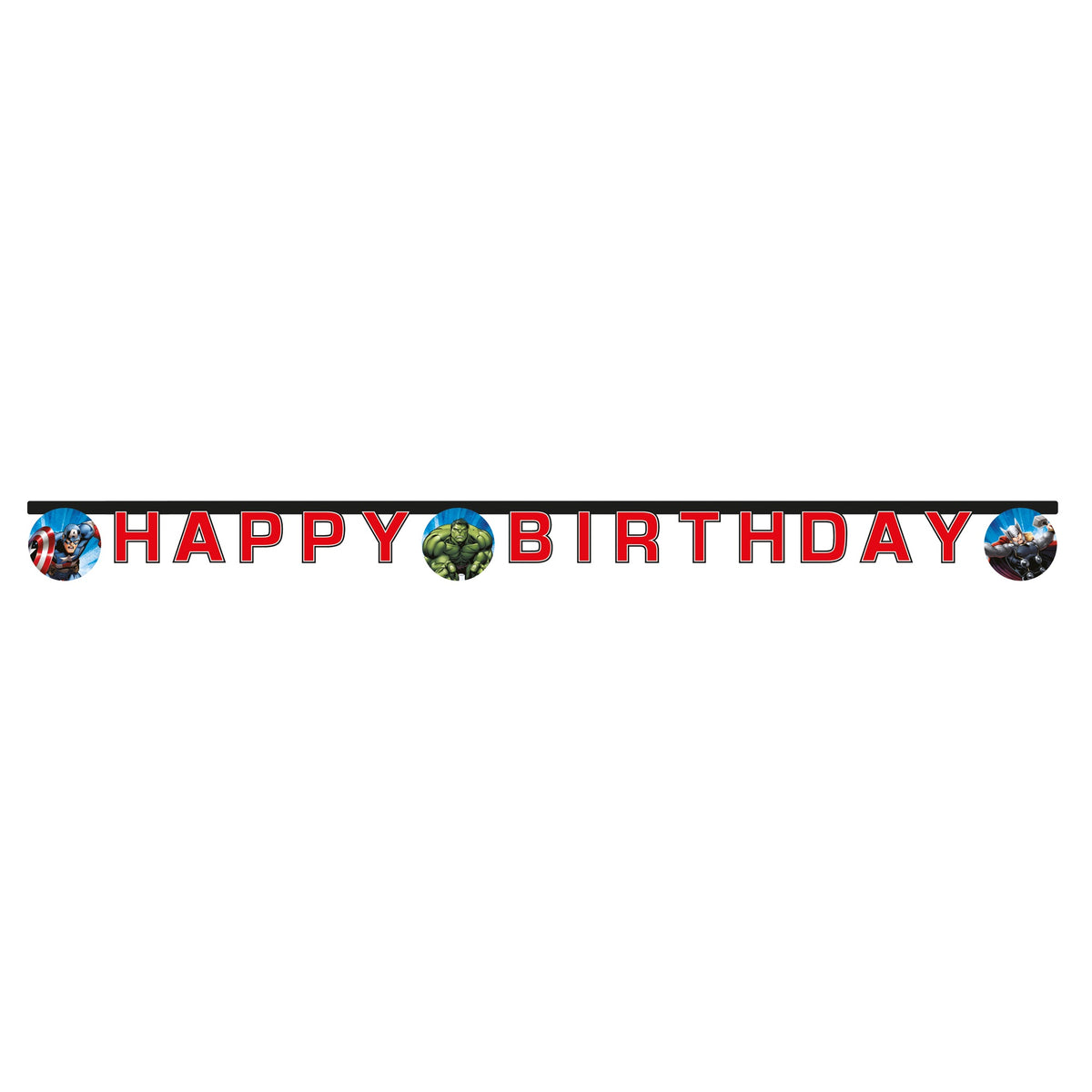Banner Petrecere Happy Birthday Avengers Evergreen
