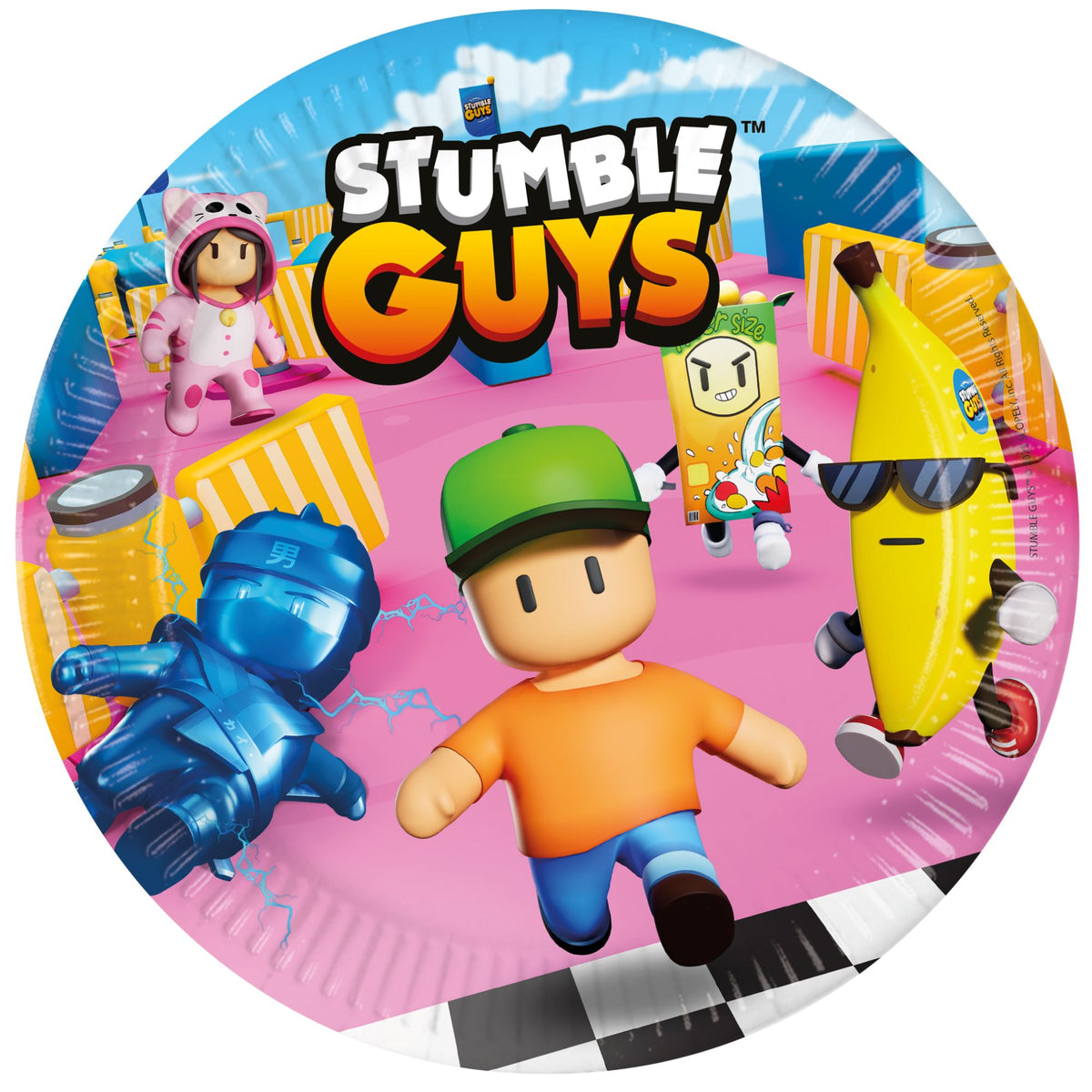 Set 8 Farfurii Petrecere 23cm Stumble Guys 97941