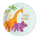 Set of 8 Party Plates 20cm Dino