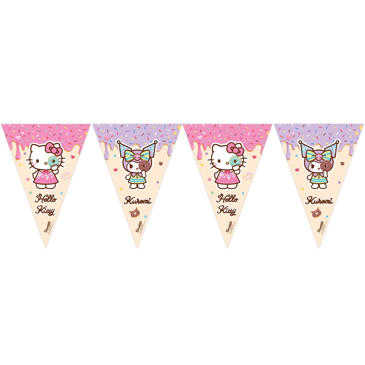 Banner Petrecere Stegulete Hello Kitty and Kuromi