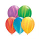 Set of 10 Marbled Latex Balloons, 30cm