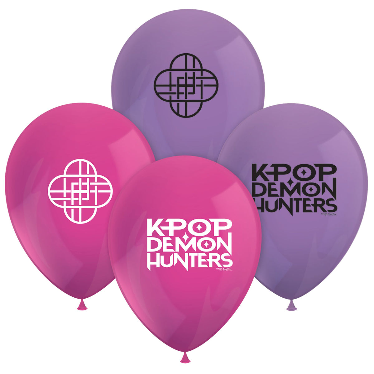 Set 8 Baloane Latex 28cm K-POP Demon Hunters 98651