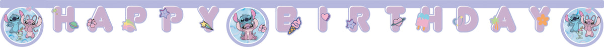 Banner Petrecere Happy Birthday Angel Cute