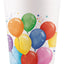 Set 8 Pahare Petrecere Carton 200ml Baloane Colorate