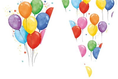 Banner Petrecere Stegulete Baloane Colorate