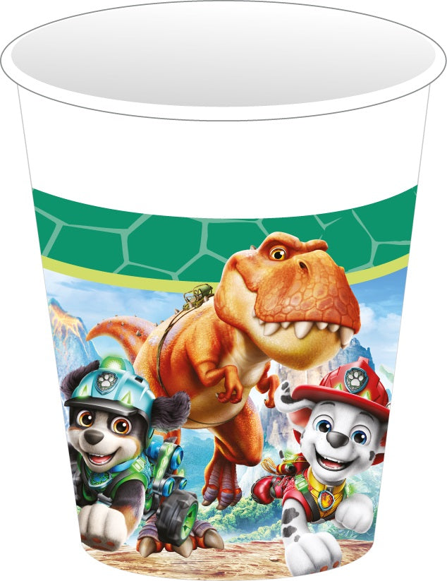 Set 8 Pahare Petrecere Carton 250ml Patrula Catelusilor 3 Dino Movie