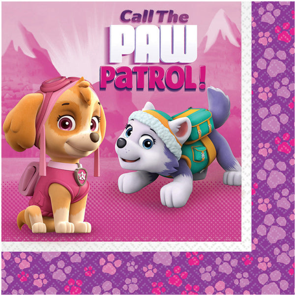 Set 20 Paw Patrol Napkins 33x33cm 9902612
