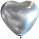 Baloane Inima Chrome latex 30cm Platinum Satin Luxe Amscan 9908430