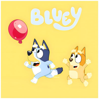 Set of 16 Bluey Party Napkins 33x33cm 9915379