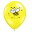 Set of 12 Latex Balloons 30cm Bumblebee Print Model 2 BLS202411