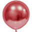 Balon Latex Jumbo 60cm Chrome Rosu -03K