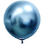 Balon Latex Jumbo 60cm Chrome Albastru -04K
