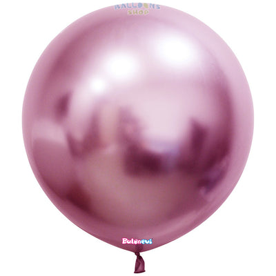 Balon Latex Jumbo 60cm Chrome Roz -08K