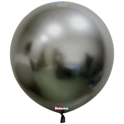 Balon Latex Jumbo 60cm Chrome Space Grey -34K