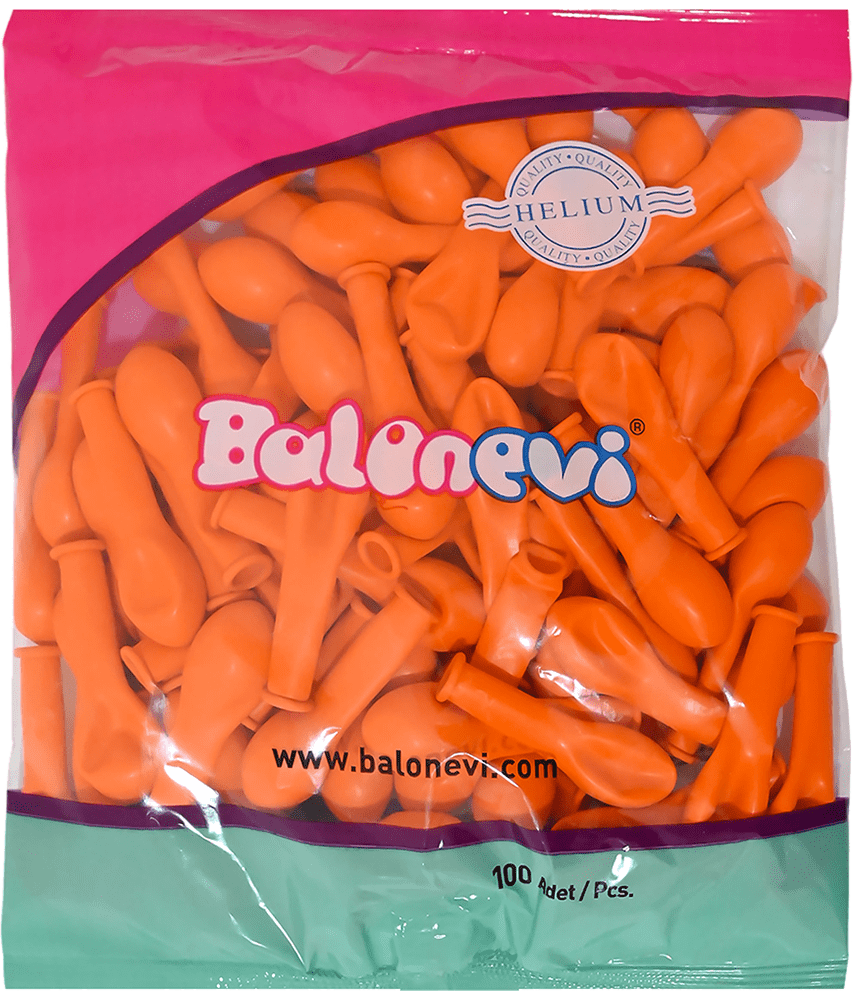 Baloane latex 13cm Standard Portocaliu -16