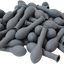 Baloane latex 13cm Standard Gri -32