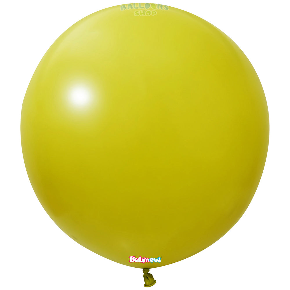 Jumbo Latex Balloon 60cm Standard Olive -43