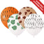 Set of 8 Latex Balloons 45cm Safari Animal print