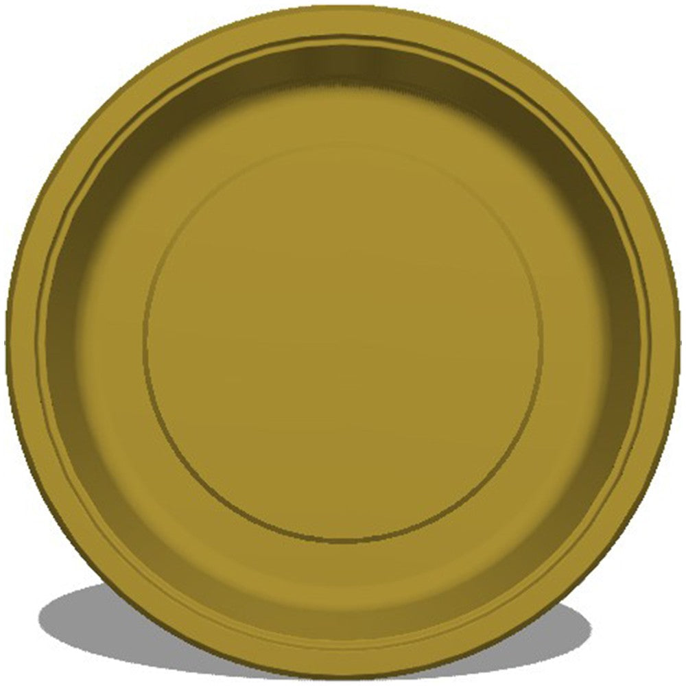 Set of 8 Gold Party Plates MT7064
