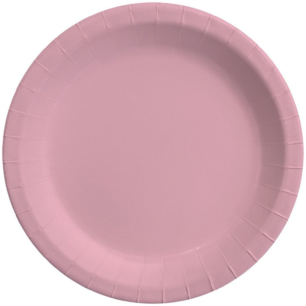 Set of 8 Pastel Pink Party Plates PL5756