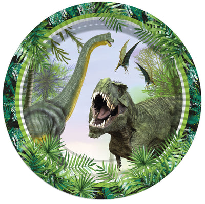 Set of 8 Jurassic Dinosaurs Party Plates VJ3568