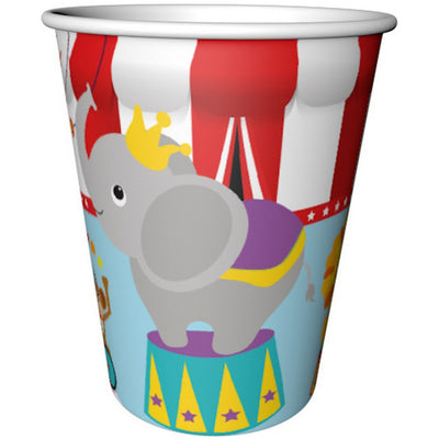 Set 8 Pahare Petrecere cu print Circus
