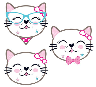 Set of 8 Drinking Glass Accessories with Cats MC1618