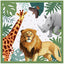 Set of 16 Wild Life Print Party Napkins 33x33cm