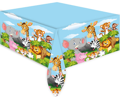 Safari Animals Print Party Tablecloth SF8069