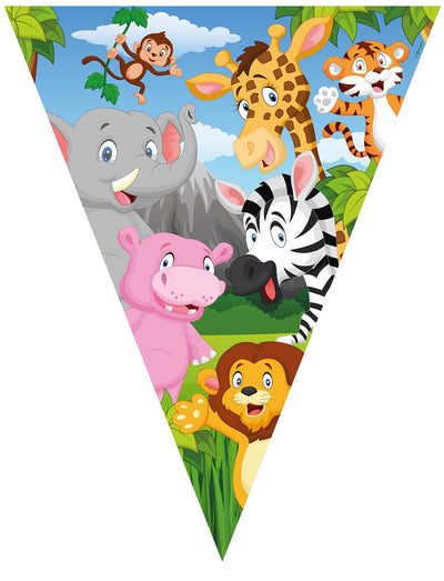 Banner Bunting Safari Animals Party SF8740