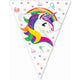 Rainbow Unicorn Party Pennant Banner 320 cm UN6203