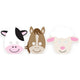 Set of 6 Farm Party Masks BalonEvi