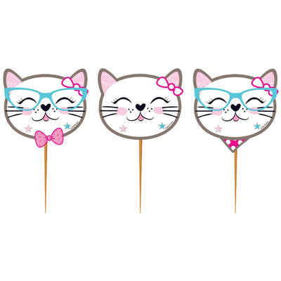 Set of 10 Kitten Muffin Figurines MC2660
