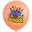 SET 12 Latex Balloons 33cm Assorted with Back to School print BLS202409