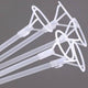 Sticks and plastic rosette for BOBO balloon 70 cm
