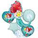 Buchet 5 baloane folie Tematica Ariel - Mica Sirena 2020201