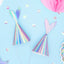 Set of 6 Iridescent Mermaid Tail Party Hats 18cm