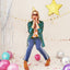 Set 6 Coifuri Petrecere Aurii Happy 18th Birthday 18cm