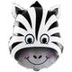 Balon Folie Figurina Cap Zebra 63 cm