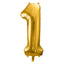 Balon Folie Cifra 1 Auriu 86cm