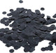 Confetti Metalic Negru 1cm Rotund 100g