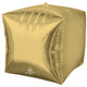 Cube White Gold Foil Balloon 38cm ANAGRAM 4476599