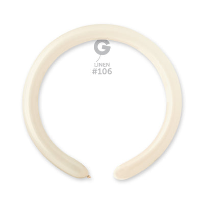 Baloane Latex Modelaj 5/152cm Linen Marshmallow D4.Q260.106