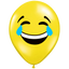Set 12 Baloane Latex 30cm Galbene Print Emoticons