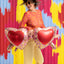 Balon Folie Figurina Ochelari de soare cu inimioare 115.5x52cm Party Deco