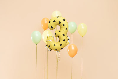 Balon Folie Cifra 3 Ghepard 68x98cm