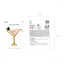Balon Folie Figurina Cupa Martini 126 x 93cm